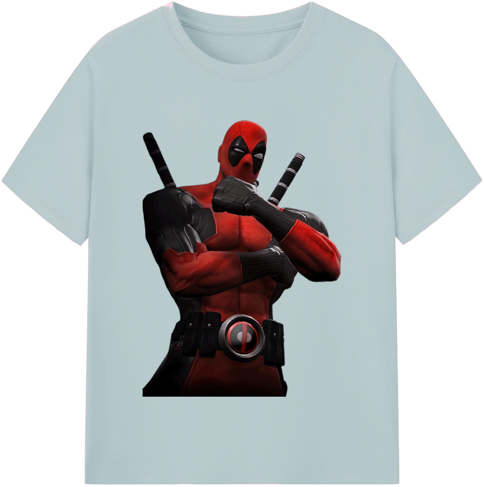 （画像用） Deadpool デッドプール 綿100％半袖Tシャツ（フロントプリント）